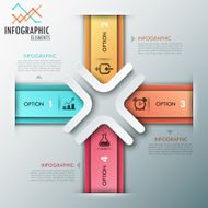 Modern infographics options banner N395