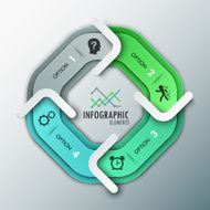 Modern infographics options banner N396