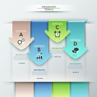 Modern infographics options banner N397