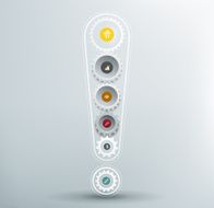 Gears in the form of an exclamation mark N2