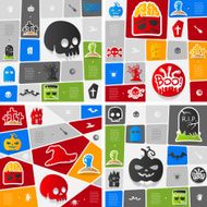 Halloween flat infographic N17