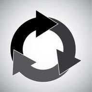 arrows circle