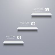 Vector modern shelf infographic background