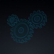 Cogs in HUD Interface