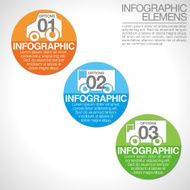 Abstract infographics Car &amp; bus truck N2