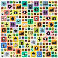 Business and social media icons infographics wallpaper N5