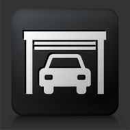 Black Square Button with Car Garage