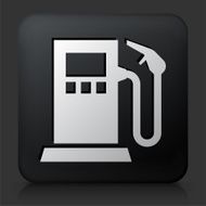 Black Square Button with Gas Pump N4