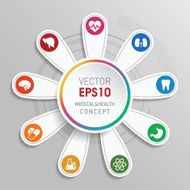 Optional star circle - Medical Concept