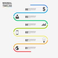 Vector infographic report timeline N2