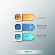 Modern infographics options banner N399