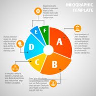 Pie chart meeting infographic