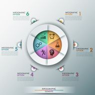 Modern infographics options banner N403