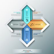 Modern infographics options banner N406