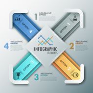 Modern infographics options banner N409