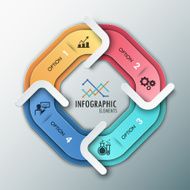 Modern infographics options banner N410