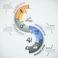 Modern infographics options banner N412