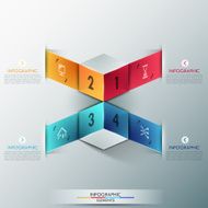 Modern infographics options banner N414