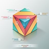 Modern infographics options banner N419