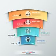 Modern infographics options banner N421