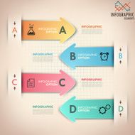 Modern infographics options banner N425