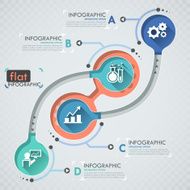 Flat infographic design N9