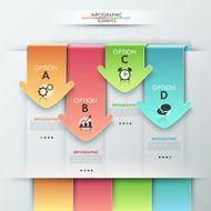 Modern infographics options banner N426