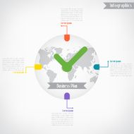 Business infographics Vector illustration for banner web desi N3
