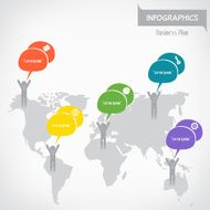 Business infographics Vector illustration for banner web desi N5