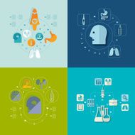 Medical flat infographic N37