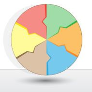 Illustration for success business diagram infographic