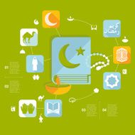 flat infographic Ramadan Kareem N7