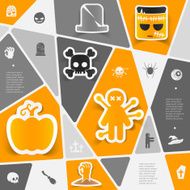 Halloween flat infographic N31