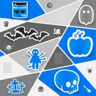 Halloween flat infographic N32