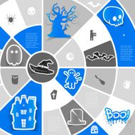 Halloween sticker infographic N7