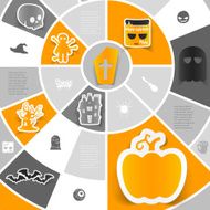 Halloween sticker infographic N8