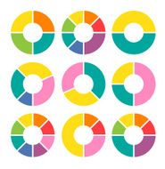 Vector circle arrows for infographic N8