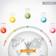 Business timeline infographics Vector illustration for banner N2