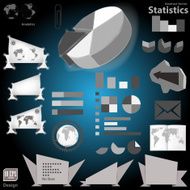 infographics modern origami style options banner