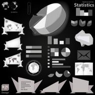 infographics modern origami style options banner N4