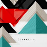 Modern glossy triangles business layout N7