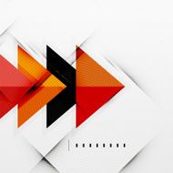 Modern glossy triangles business layout N9