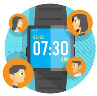 Human Connection using Smart Watch