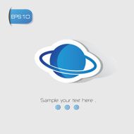 Planet sign vector