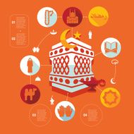 flat infographic Ramadan Kareem N9
