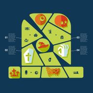 Halloween flat infographic N70