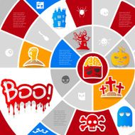 Halloween sticker infographic N11