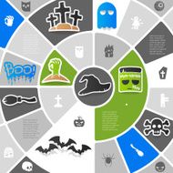 Halloween sticker infographic N12