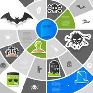 Halloween sticker infographic N13
