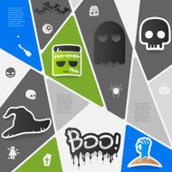Halloween flat infographic N88